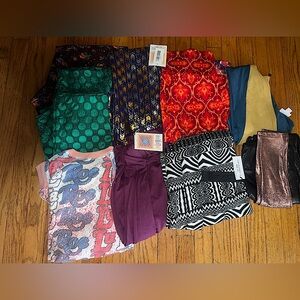 LuLaRoe 10 pc lot new size small 4 6 skirt dress shirt cardigan jacket leggings